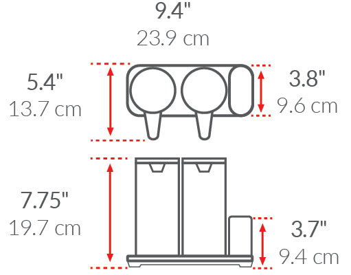 Sensor Pump Duo dimensions