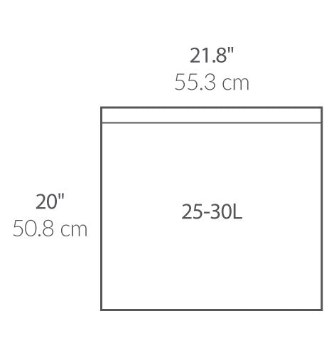 Code F Custom Fit Liners dimensions