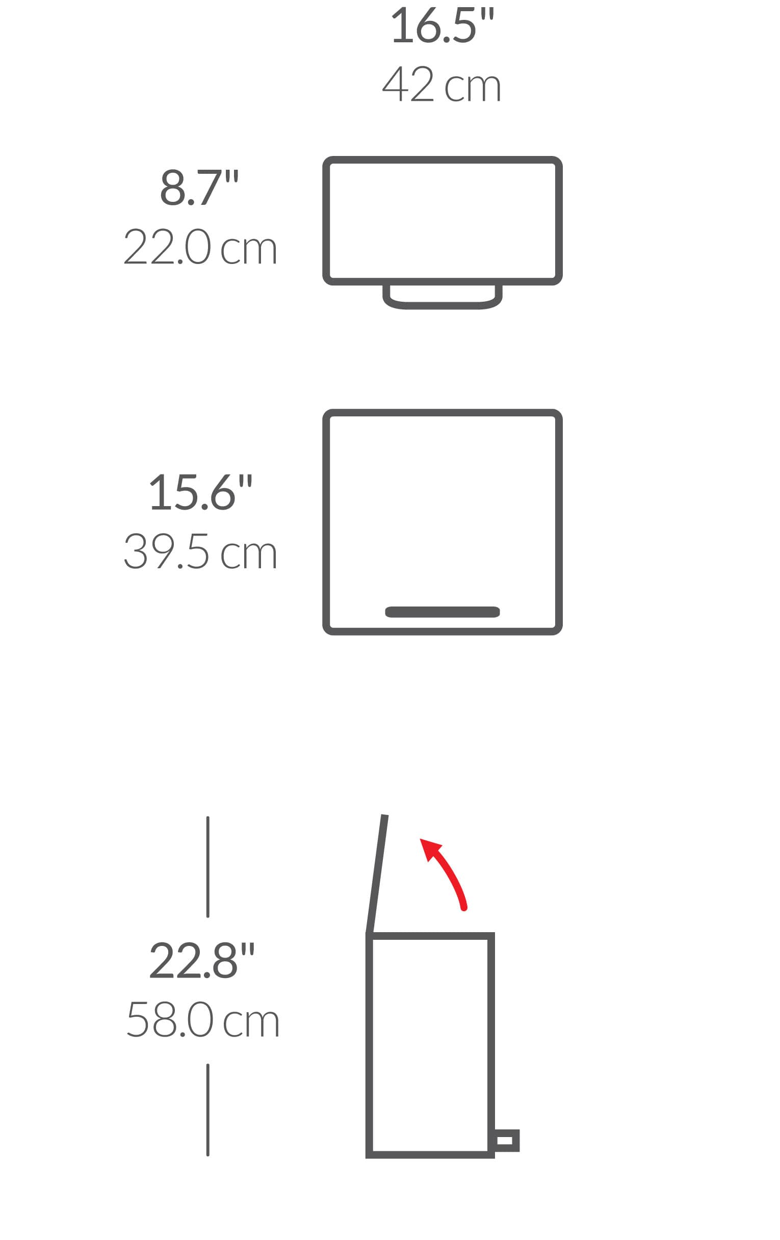 Mini Recycler Step Can dimensions