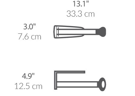 Wall Mount Paper Towel Holder dimensions