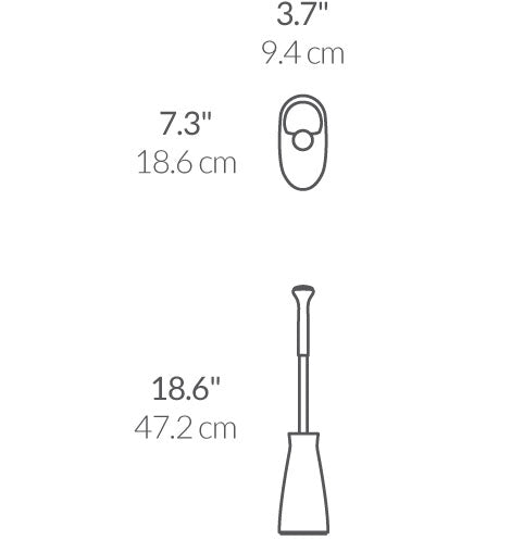 Toilet Brush dimensions