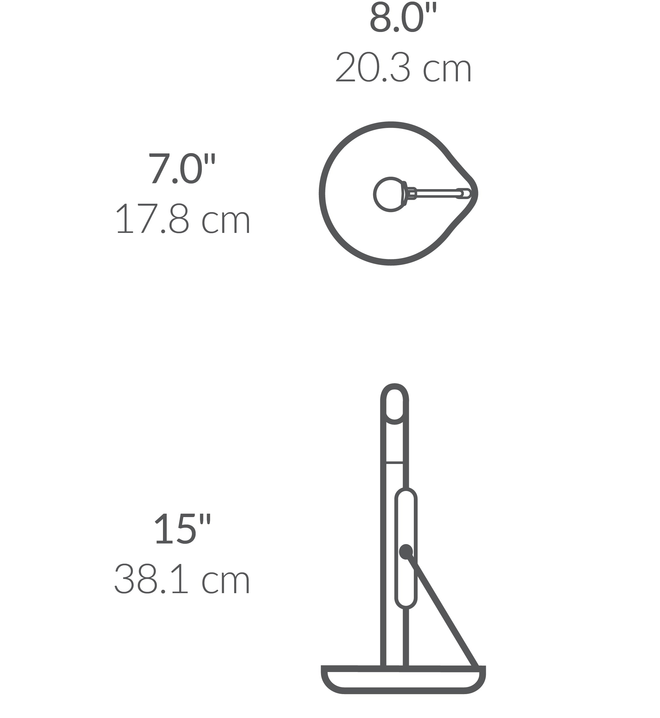 Tension Arm Paper Towel Holder dimensions
