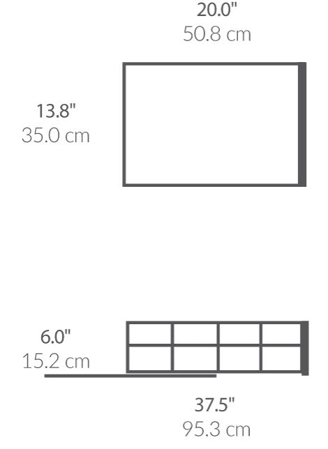 14 Inch Pull-Out Cabinet Organizer dimensions