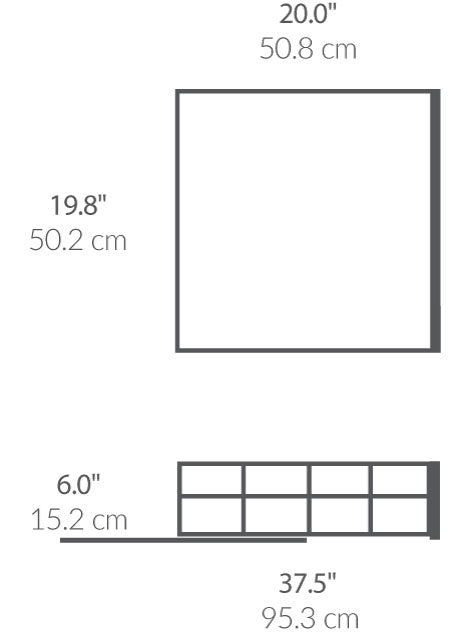 20 Inch Pull-Out Cabinet Organizer dimensions