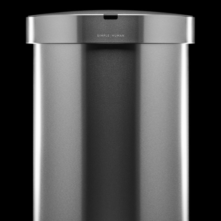Semi-Round Sensor Can on a black background.