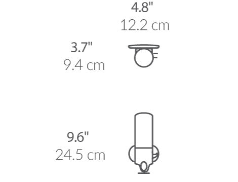 Single Wall Mount Pump dimensions