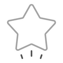 Icon of Star Shooting with lines under