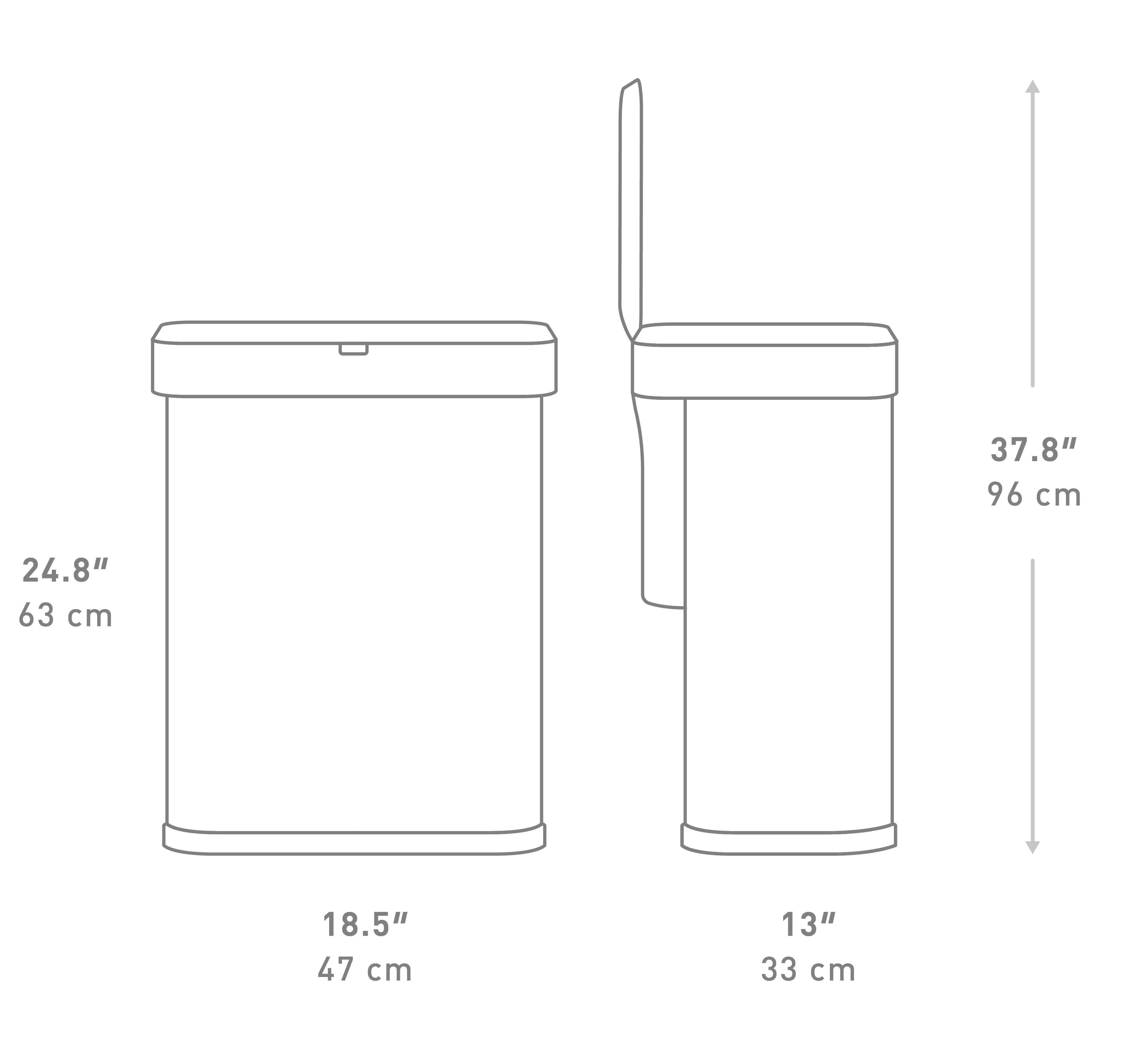 58L Sensor Can dimensions