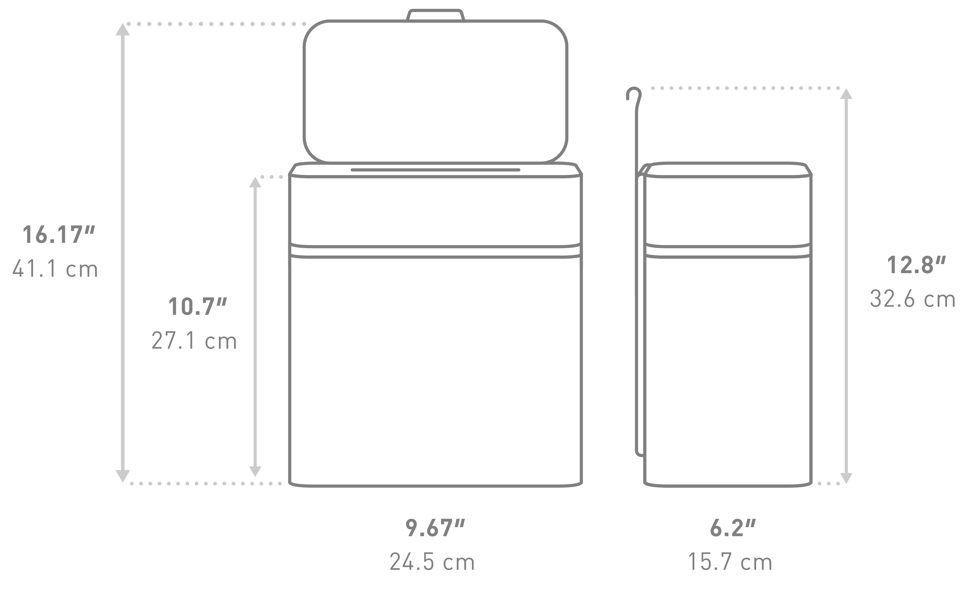 Shredder dimensions