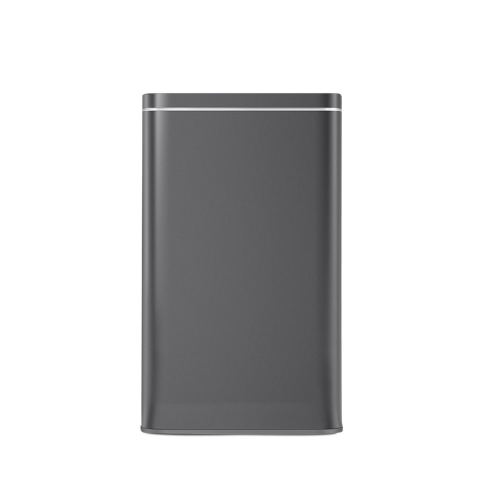 Detail view of Simplehuman Cleanstation in Brushed Stainless Steel, sleek UV-C sanitizing station.