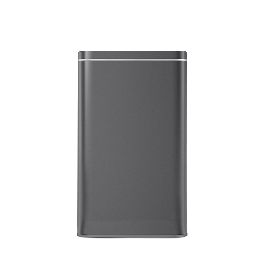 Detail view of Simplehuman Cleanstation in Brushed Stainless Steel, sleek UV-C sanitizing station.