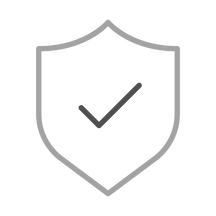 Icon of shield with a check mark inside