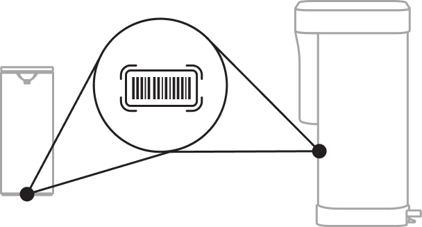 Infographic showing where serial numbers are commonly found on Simplehuman products